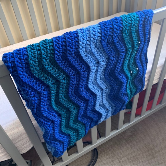 Made by Grandma - Hand Crocheted Baby Blanket - Picture 2 of 3
